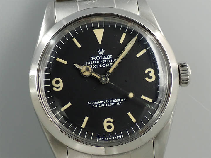 ロレックス エクスプローラーI Ref.1016 ステンレススチール ブラック文字盤
