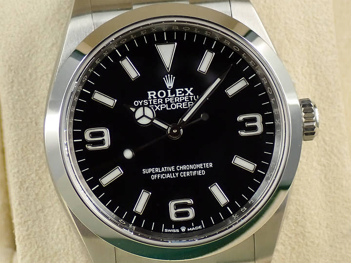 ロレックス エクスプローラー36 Ref.124270 ステンレススチール ブラック文字盤