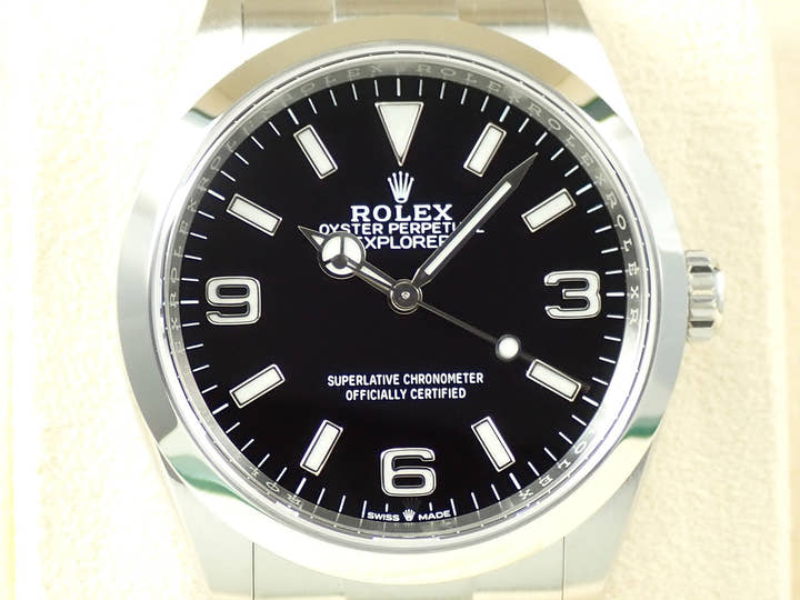 ロレックス エクスプローラー36 Ref.124270 ステンレススチール ブラック文字盤