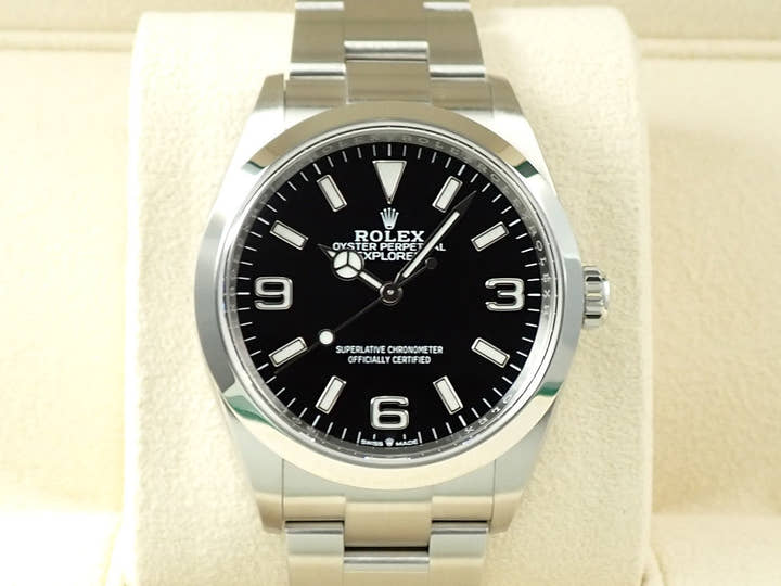 ロレックス エクスプローラー36 Ref.124270 ステンレススチール ブラック文字盤