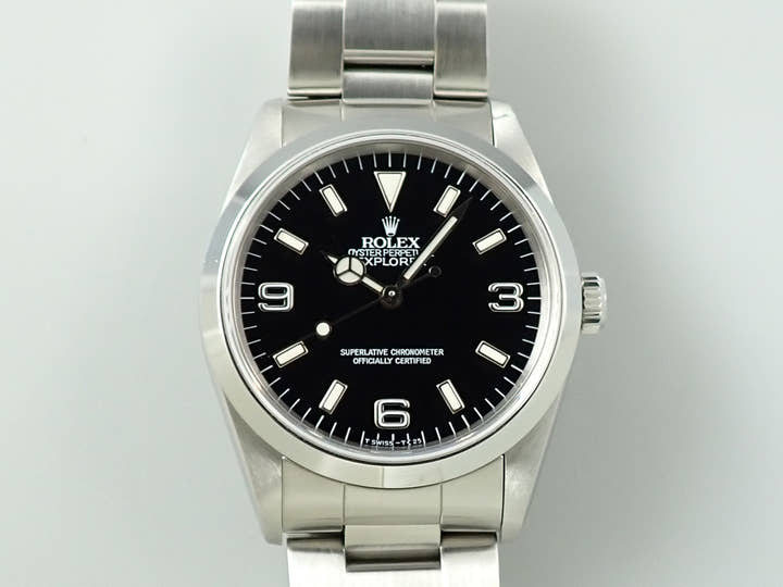 ロレックス エクスプローラーI Ref.14270 ステンレススチール ブラック文字盤