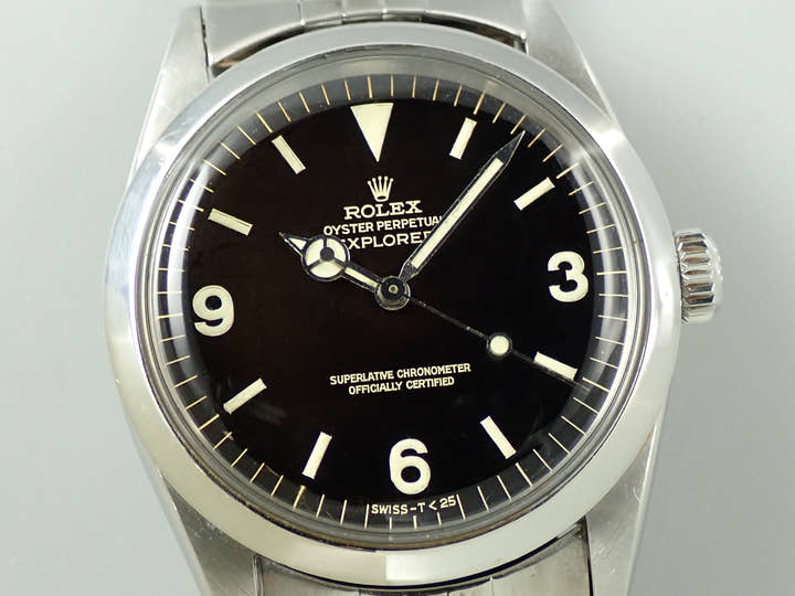 ロレックス エクスプローラーI Ref.1016 ステンレススチール ブラック文字盤