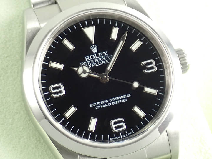 ロレックス エクスプローラーI Ref.114270 ブラック文字盤 中古 explorer-325-2