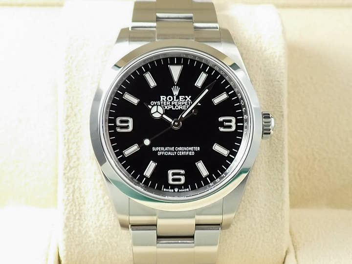 ロレックス エクスプローラー36 Ref.124270 ステンレススチール ブラック文字盤