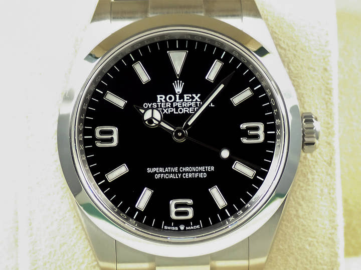 ロレックス エクスプローラー36 Ref.124270 ステンレススチール ブラック文字盤