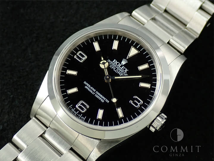 ロレックス エクスプローラーI Ref.14270 ステンレススチール ブラック文字盤
