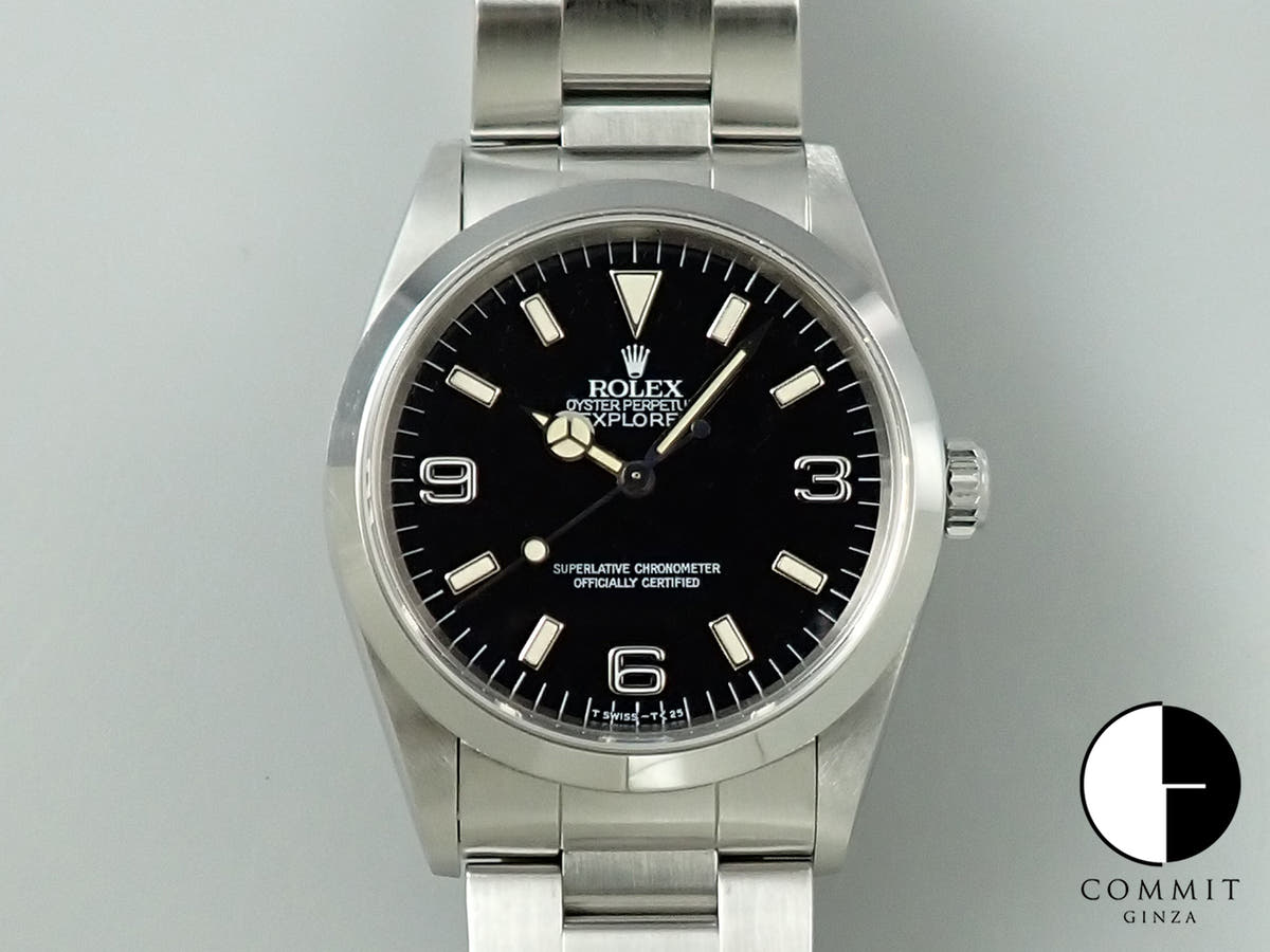 ロレックス エクスプローラーI Ref.14270 ステンレススチール ブラック文字盤