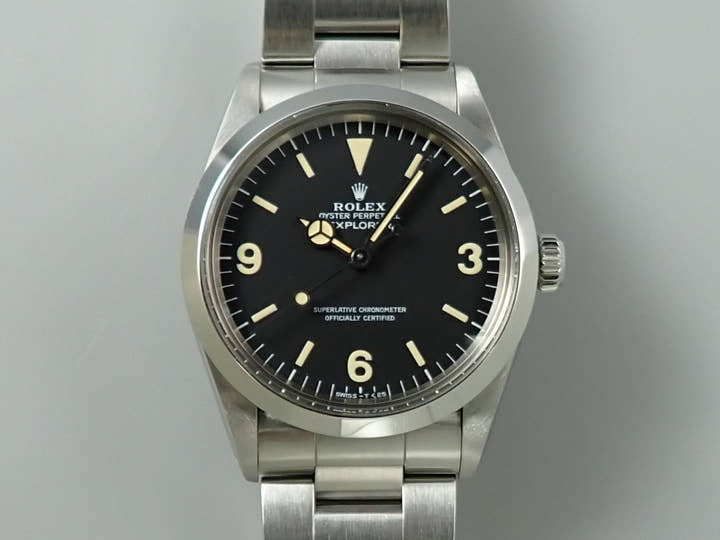ロレックス エクスプローラーI Ref.1016 ステンレススチール ブラック文字盤
