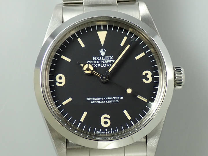 ロレックス エクスプローラーI Ref.1016 ステンレススチール ブラック文字盤