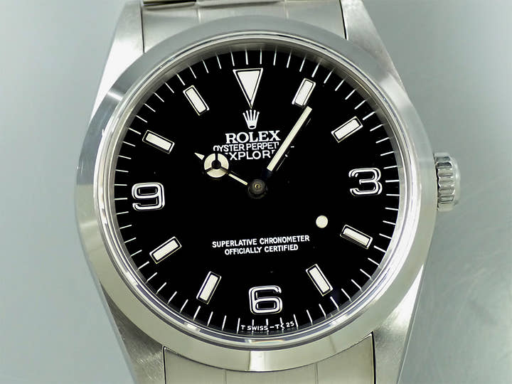 ロレックス エクスプローラーI Ref.14270 ステンレススチール ブラック文字盤