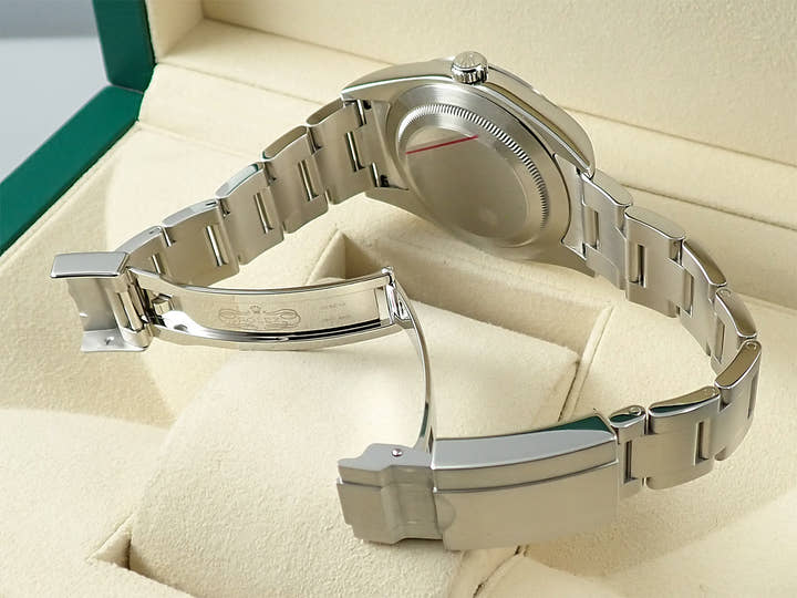 ロレックス エクスプローラーI 鏡面ブラックアウト Ref.214270 ステンレススチール ブラック文字盤