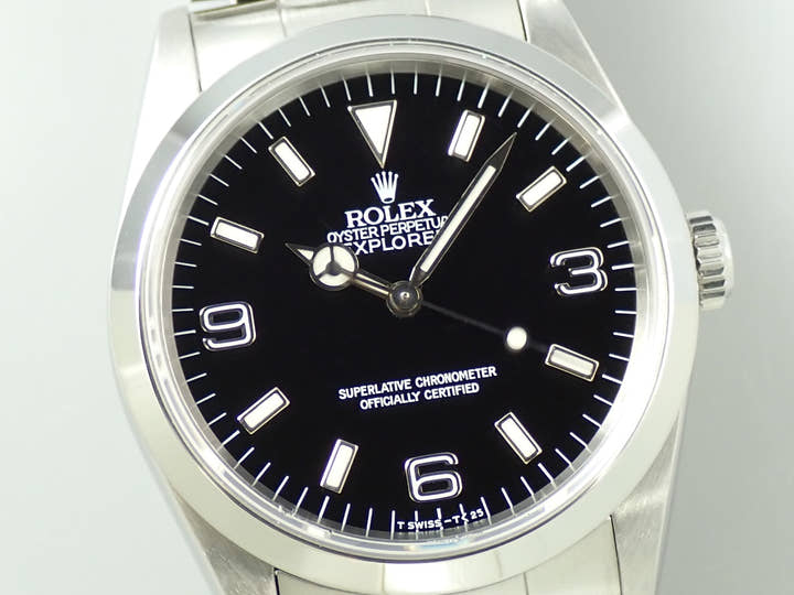 ロレックス エクスプローラーI Ref.14270 ステンレススチール ブラック文字盤