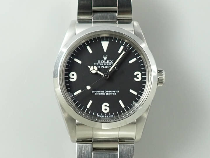 ロレックス エクスプローラーI Ref.1016 ステンレススチール ブラック文字盤