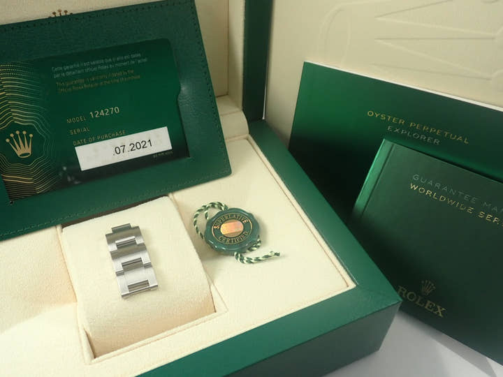 Rolex Explorer Ref.124270 Black Dial Unused explorer-356