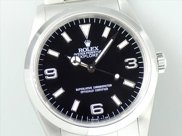 ロレックス エクスプローラーI Ref.14270 ステンレススチール ブラック文字盤