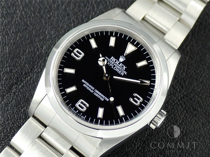 ロレックス エクスプローラーI Ref.14270 ステンレススチール ブラック文字盤