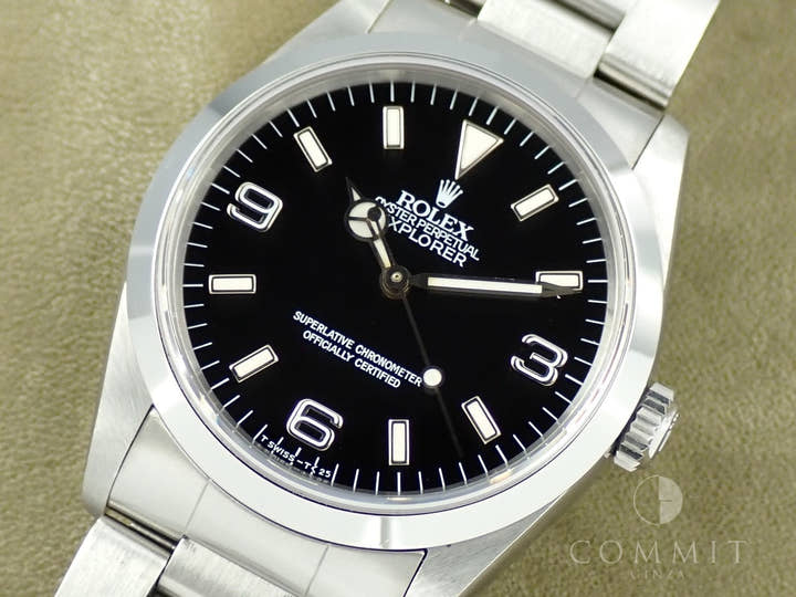ロレックス エクスプローラーI Ref.14270 ステンレススチール ブラック文字盤