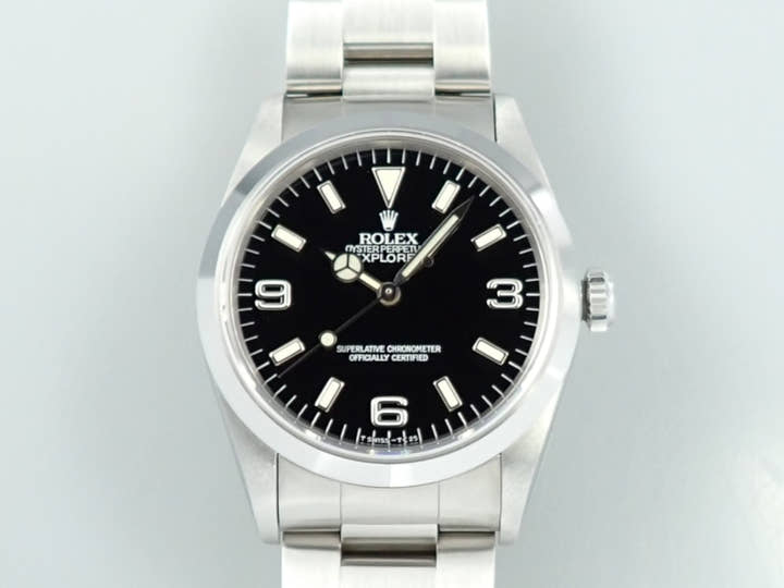 ロレックス エクスプローラーI Ref.14270 ステンレススチール ブラック文字盤