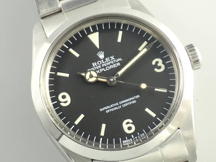 ロレックス エクスプローラーI Ref.1016 ステンレススチール ブラック文字盤
