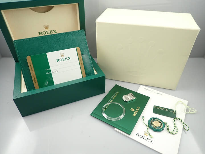 ロレックス エクスプローラーI 鏡面ブラックアウト Ref.214270 ステンレススチール ブラック文字盤