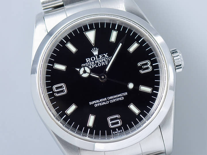 ロレックス エクスプローラーI Ref.14270 ステンレススチール ブラック文字盤