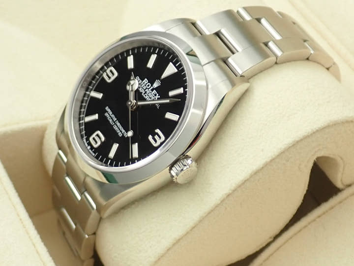 Rolex Explorer 36 Ref. 124270 Stainless Steel Black Dial