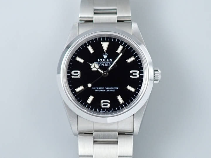 ロレックス エクスプローラーI Ref.14270 ステンレススチール ブラック文字盤