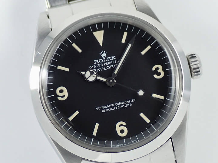 ロレックス エクスプローラーI Ref.1016 ステンレススチール ブラック文字盤