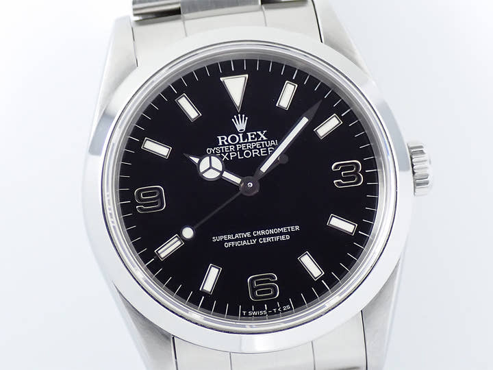 ロレックス エクスプローラーI Ref.14270 ステンレススチール ブラック文字盤