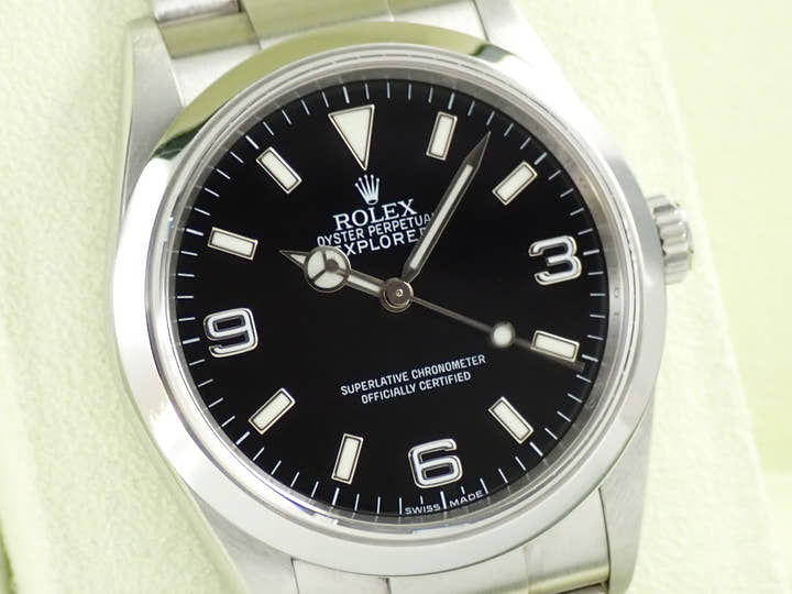 ロレックス エクスプローラーI Ref.114270 ステンレススチール ブラック文字盤