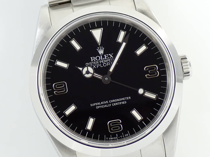 ロレックス エクスプローラーI Ref.14270 ステンレススチール ブラック文字盤