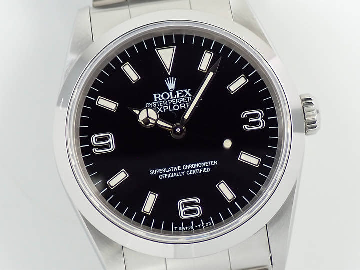 ロレックス エクスプローラーI Ref.14270 ステンレススチール ブラック文字盤