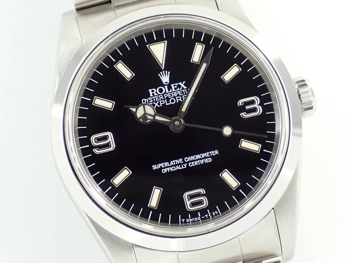 ロレックス エクスプローラーI Ref.14270 ステンレススチール ブラック文字盤