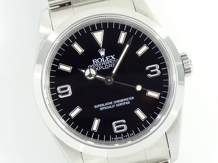 ロレックス エクスプローラーI Ref.14270 ステンレススチール ブラック文字盤