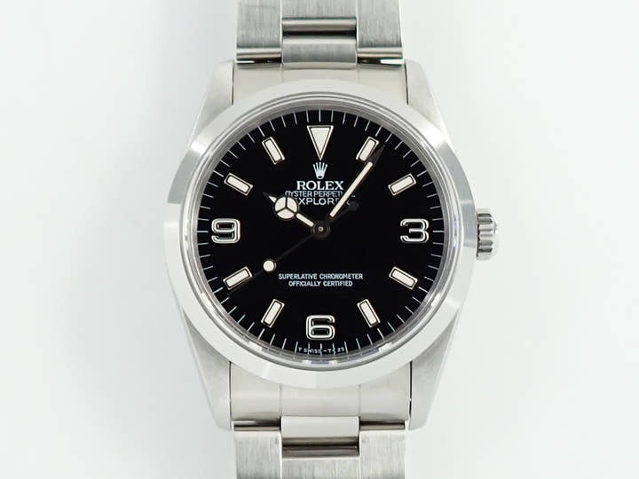 ロレックス エクスプローラーI Ref.14270 ステンレススチール ブラック文字盤