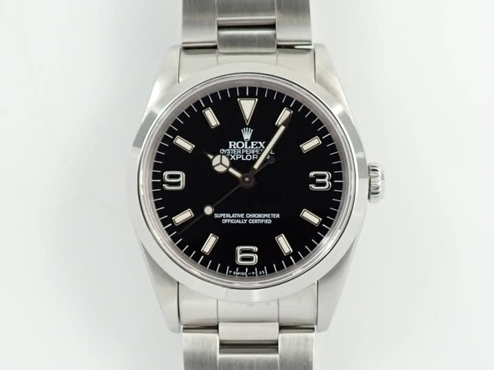 ロレックス エクスプローラーI Ref.14270 ステンレススチール ブラック文字盤