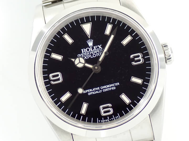ロレックス エクスプローラーI Ref.14270 ステンレススチール ブラック文字盤