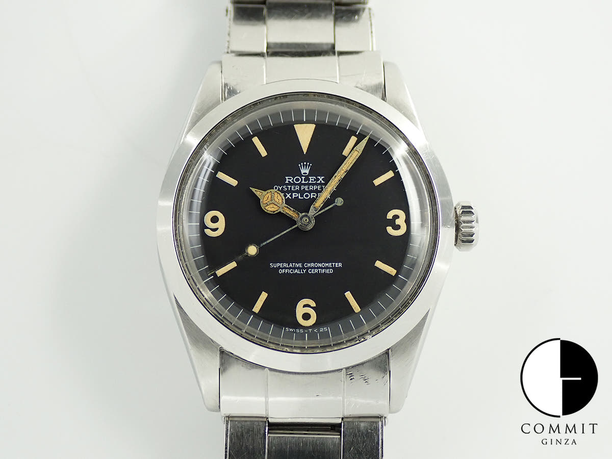 ロレックス エクスプローラーI Ref.1016 ステンレススチール ブラック文字盤