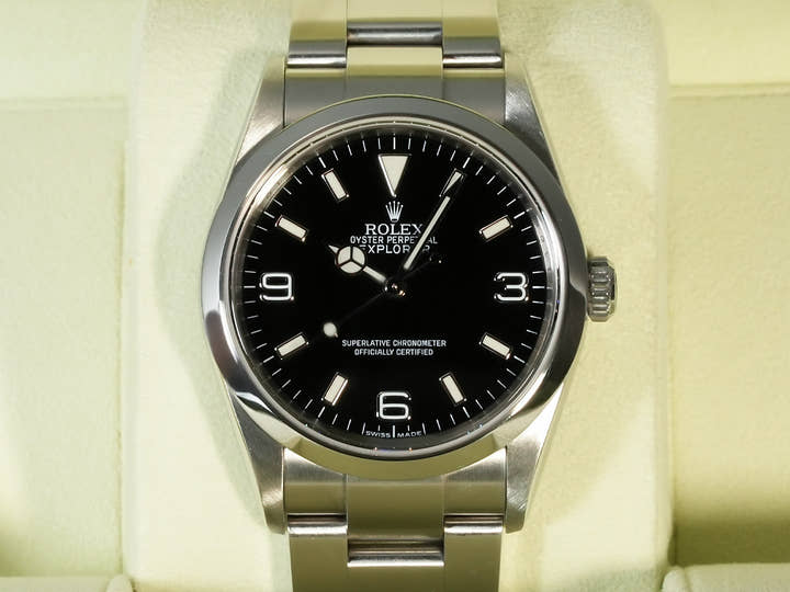ロレックス エクスプローラーI Ref.114270 ステンレススチール ブラック文字盤