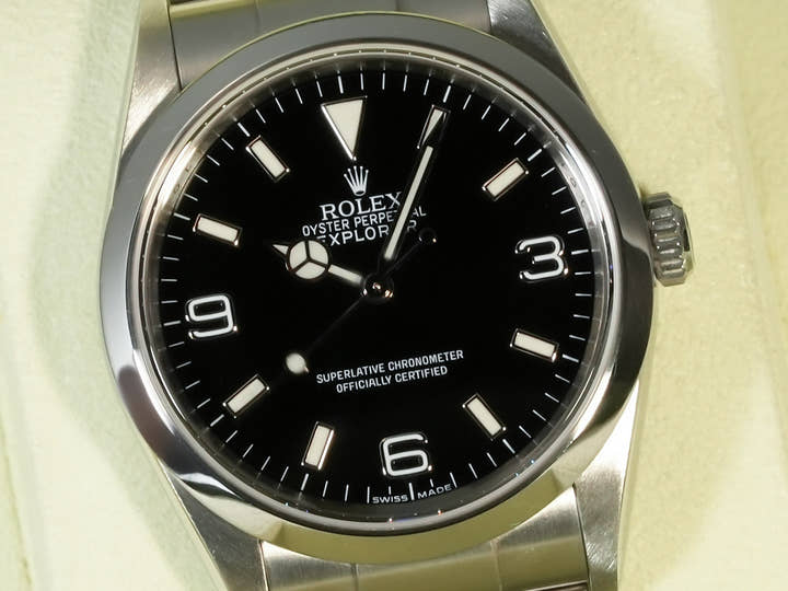 ロレックス エクスプローラーI Ref.114270 ステンレススチール ブラック文字盤