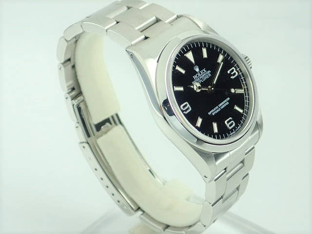ロレックス エクスプローラーI Ref.14270 ブラック文字盤 中古 explorer-90