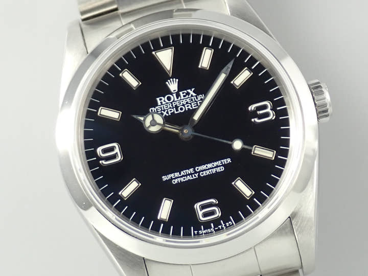 ロレックス エクスプローラーI Ref.14270 ステンレススチール ブラック文字盤