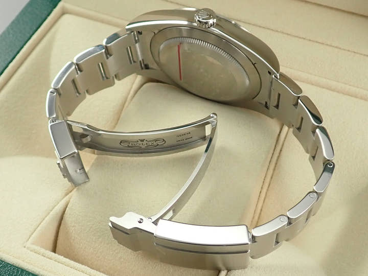 ロレックス エクスプローラーI 鏡面ブラックアウト Ref.214270 ステンレススチール ブラック文字盤