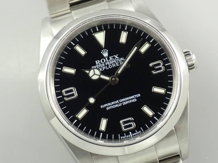 ロレックス エクスプローラーI Ref.114270 ステンレススチール ブラック文字盤