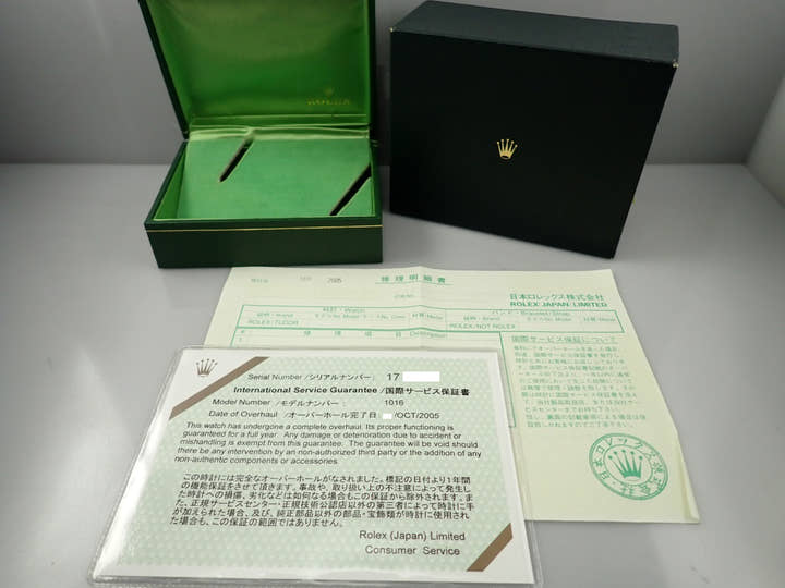 ロレックス エクスプローラーI Ref.1016 ステンレススチール ブラック文字盤