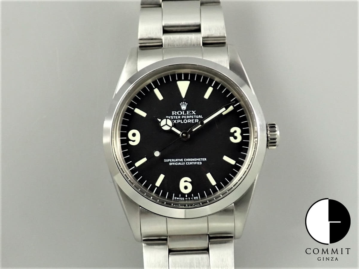 ロレックス エクスプローラーI Ref.1016 ステンレススチール ブラック文字盤