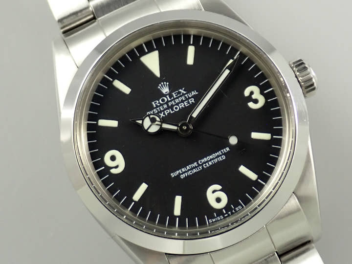 ロレックス エクスプローラーI Ref.1016 ステンレススチール ブラック文字盤