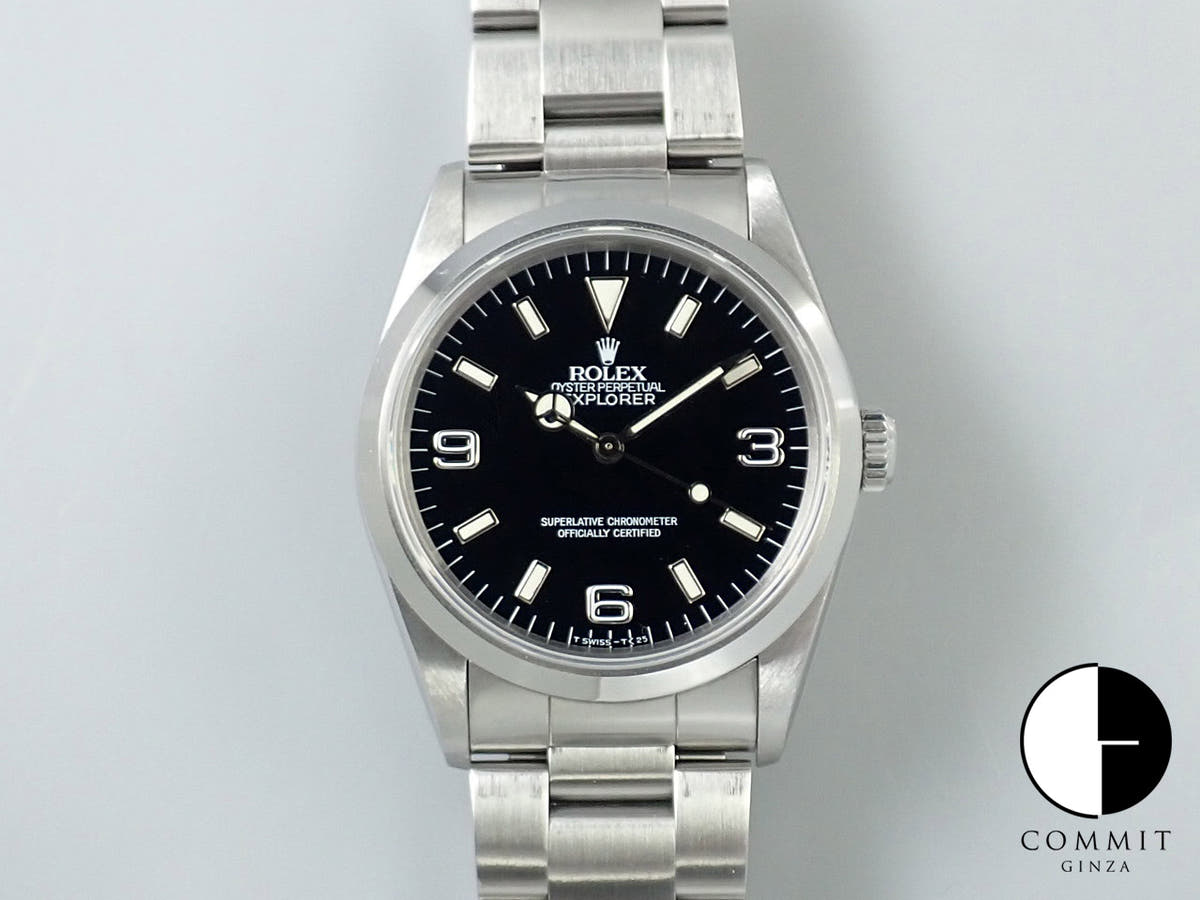 ロレックス エクスプローラーI Ref.14270 ステンレススチール ブラック文字盤
