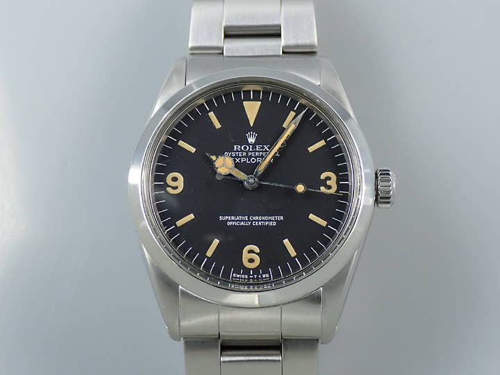 ロレックス エクスプローラーI Ref.1016 ステンレススチール ブラック文字盤
