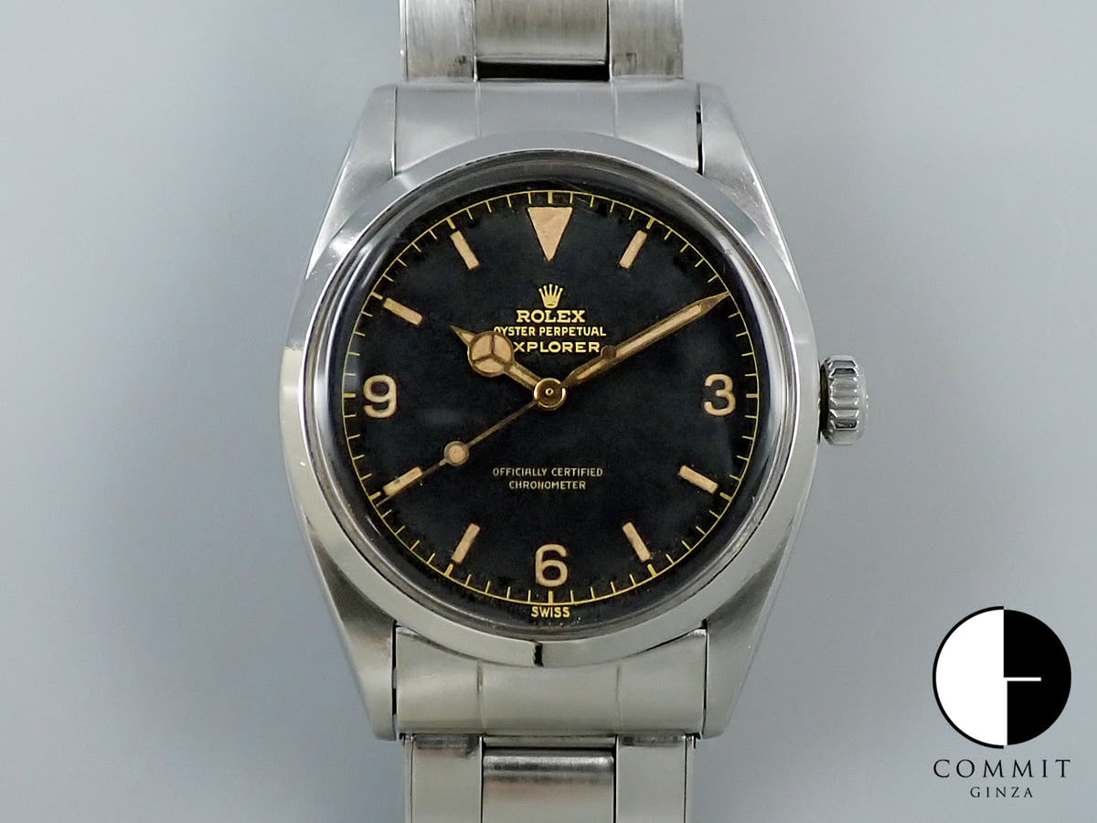 ロレックス エクスプローラーI Ref.6610 ステンレススチール ブラック文字盤